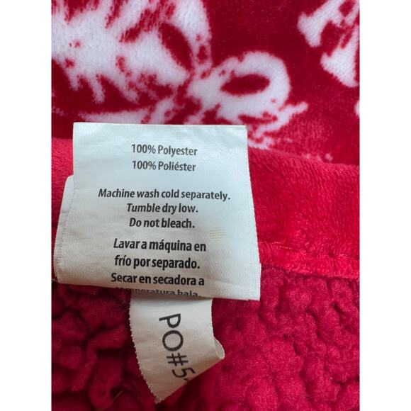 Better Homes & Gardens Micro Fleece Christmas Throw 50X60 Red White Holiday - Picture 6 of 6